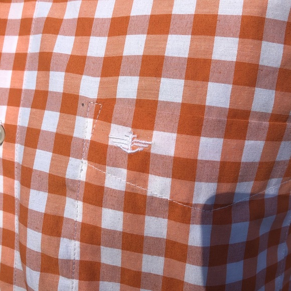 Dockers checkered orange and white button down - Picture 4 of 4